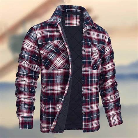 walmart flannel shirt jacket|quilted flannel shirt jacket walmart.